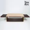 Vento Slat Coffee Table, Walnut & Sand