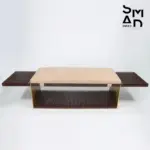 Vento Slat Coffee Table, Walnut & Sand