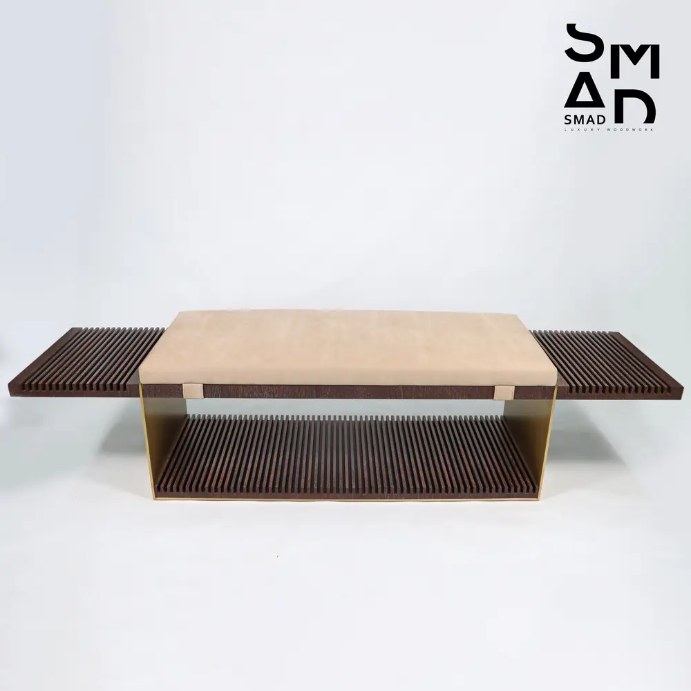 Vento Slat Coffee Table, Walnut & Sand