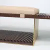 Vento Slat Coffee Table, Walnut & Sand