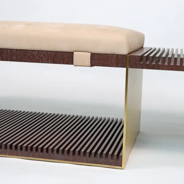 Vento Slat Coffee Table, Walnut & Sand
