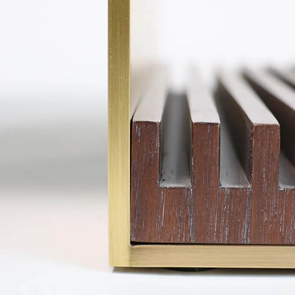 Vento Slat Coffee Table, Walnut & Sand