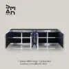 Crystal Blue Ceramic Cube Sideboard