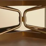 ArcLink Brass Base Coffee Table