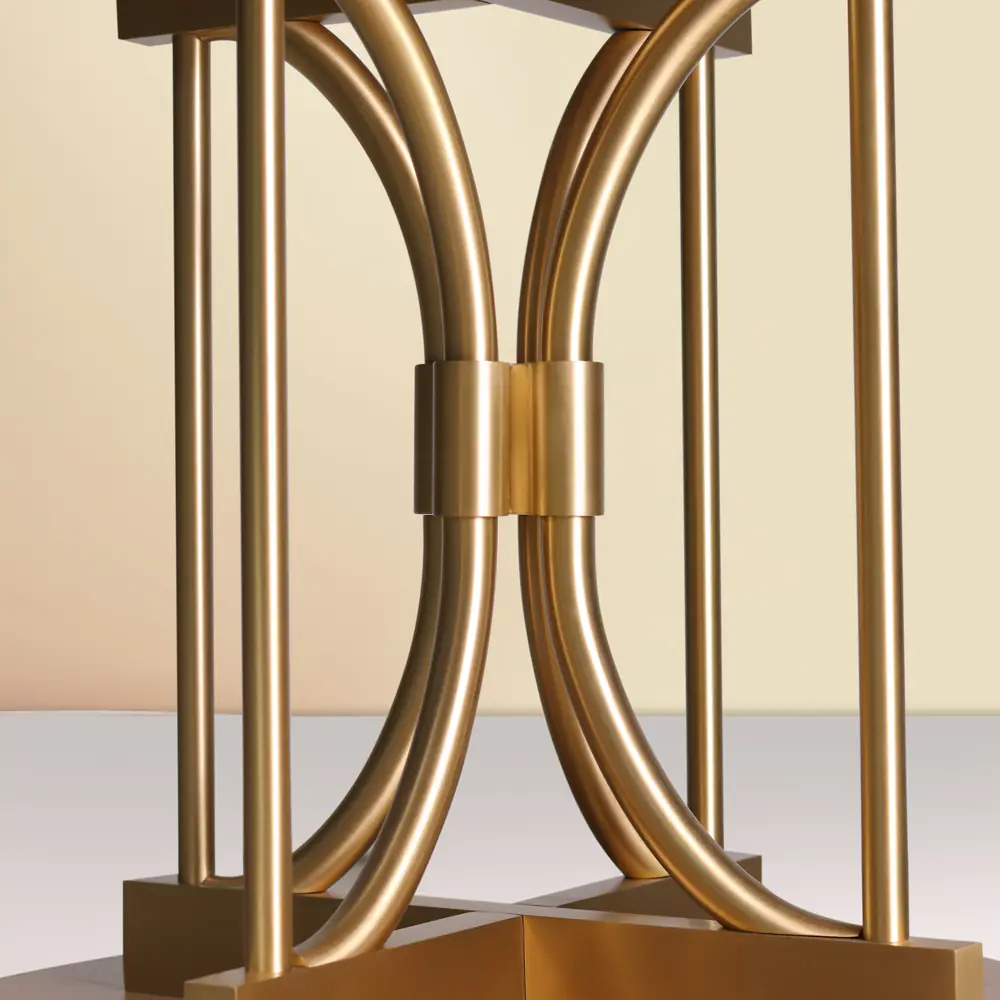 ArcLink Brass Base Coffee Table