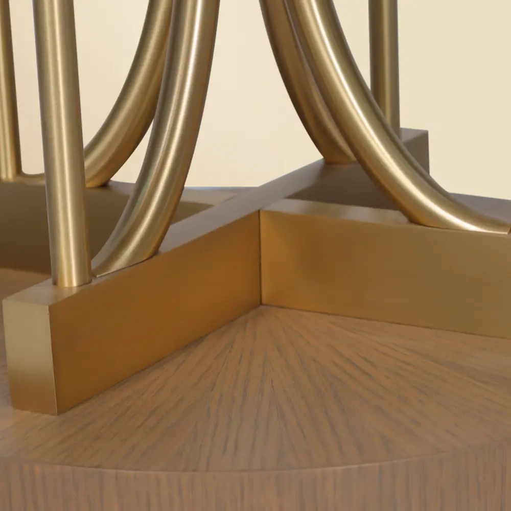 ArcLink Brass Base Coffee Table