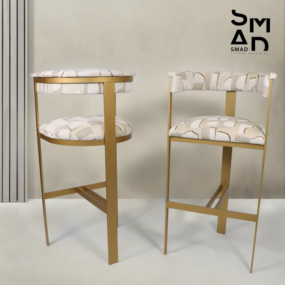 Aurelia Gold Upholstered Bar Stool