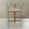 Aurelia Gold Upholstered Bar Stool