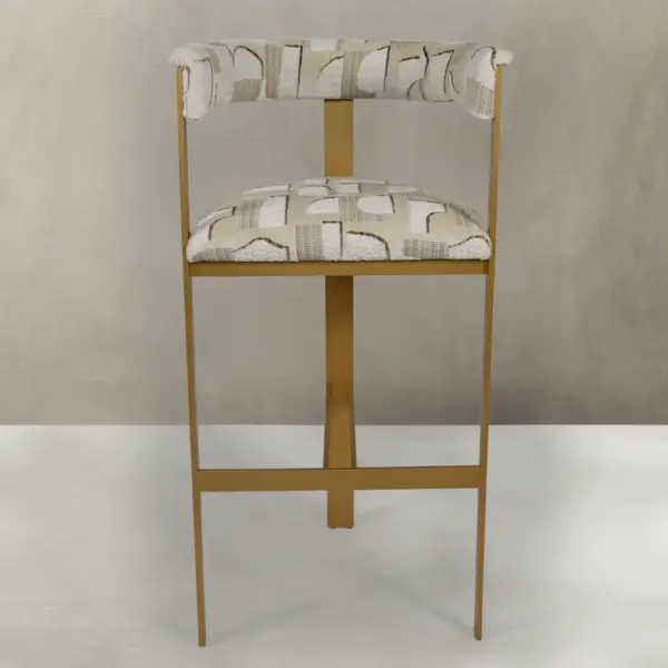 Aurelia Gold Upholstered Bar Stool