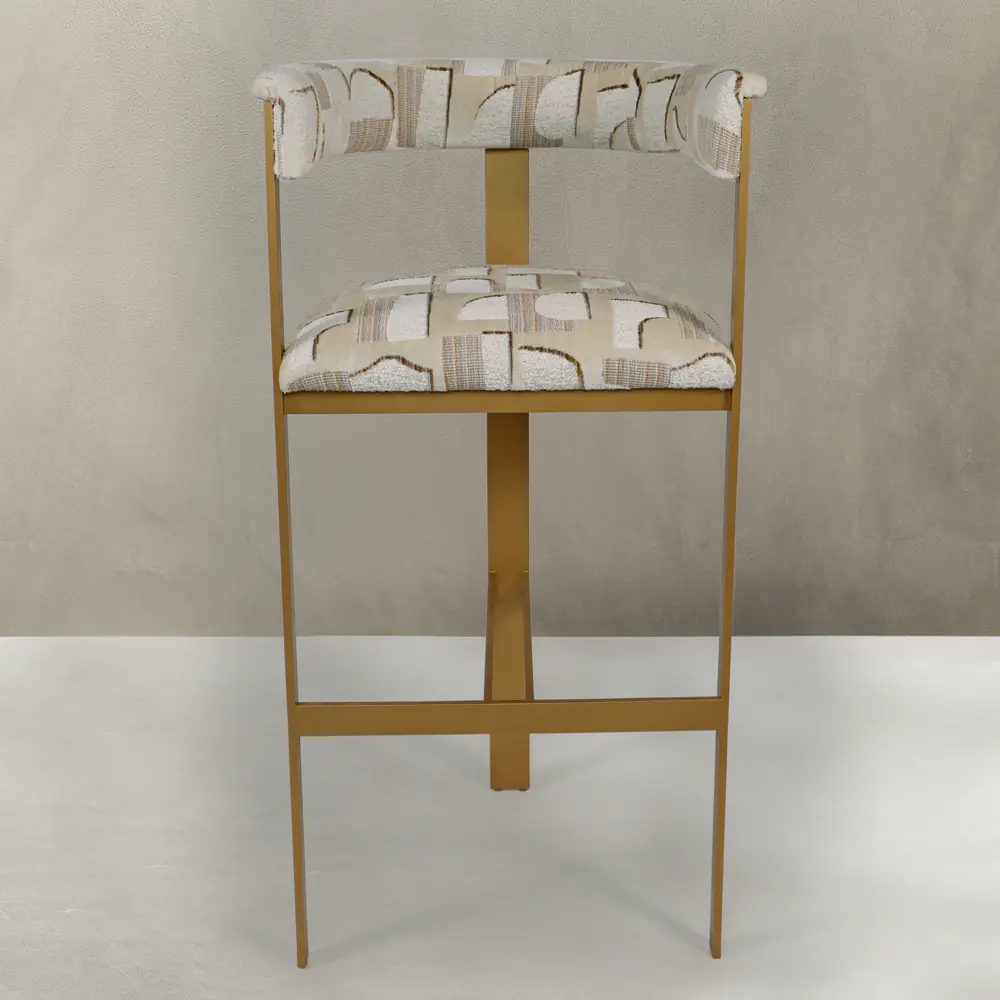 Aurelia Gold Upholstered Bar Stool