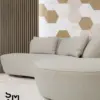 Arco Curved Chaise Sofa - Sand