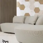 Arco Curved Chaise Sofa - Sand