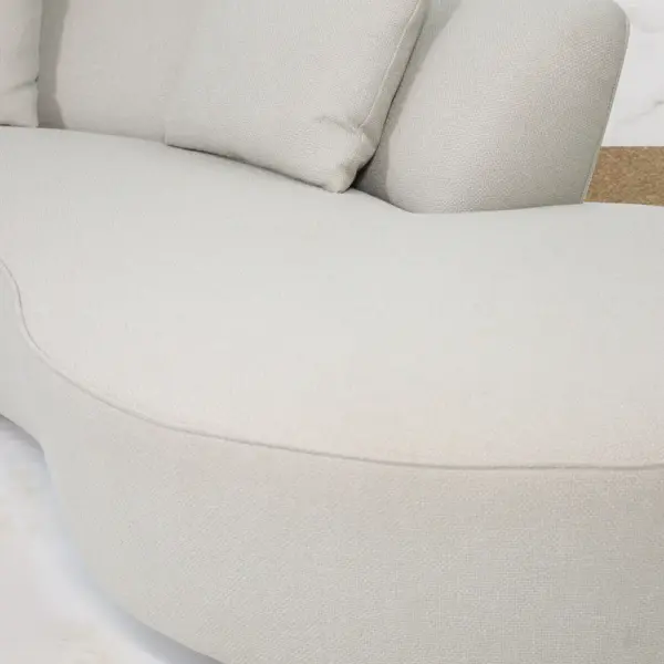 Arco Curved Chaise Sofa - Sand