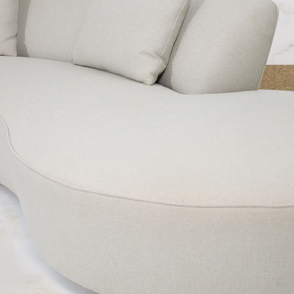 Arco Curved Chaise Sofa - Sand