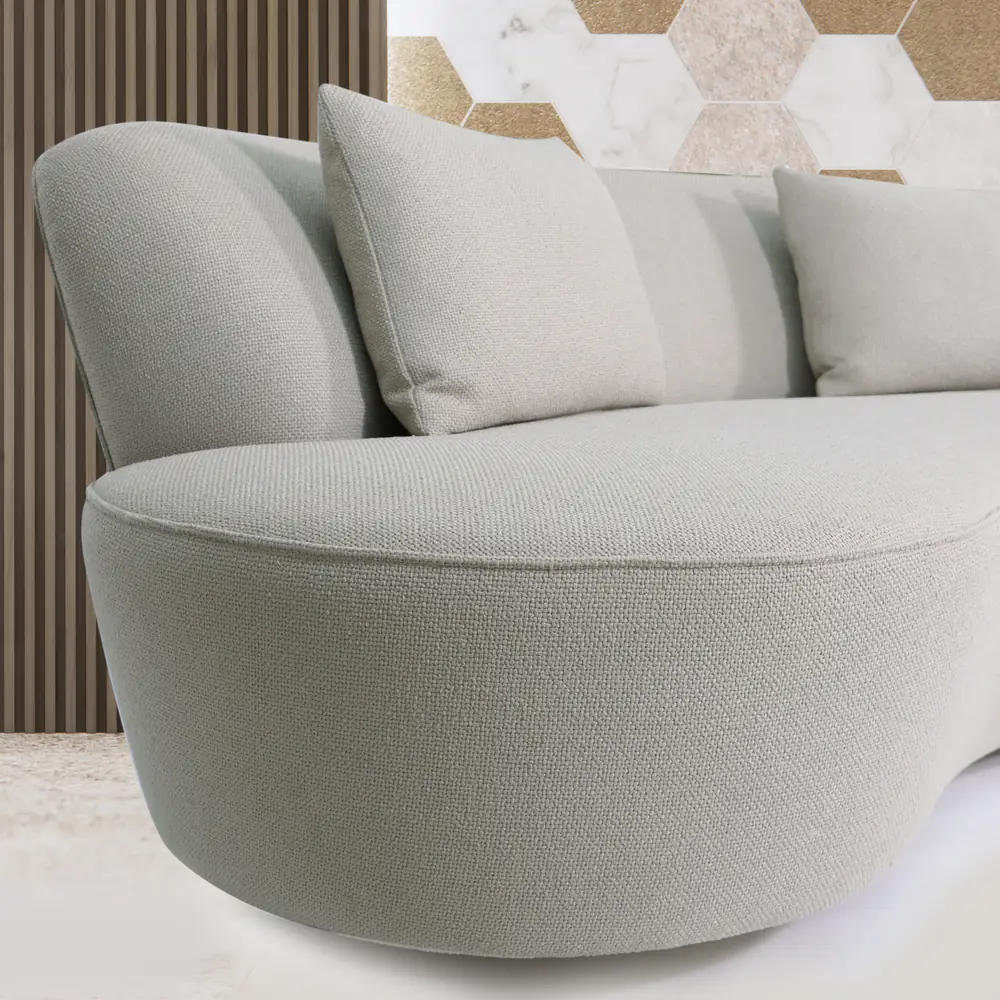 Arco Curved Chaise Sofa - Sand