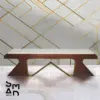 Aurelian Marble-Top Geometric Coffee Table