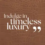 Cognac Croc-Embossed Leather 3-Seater Sofa