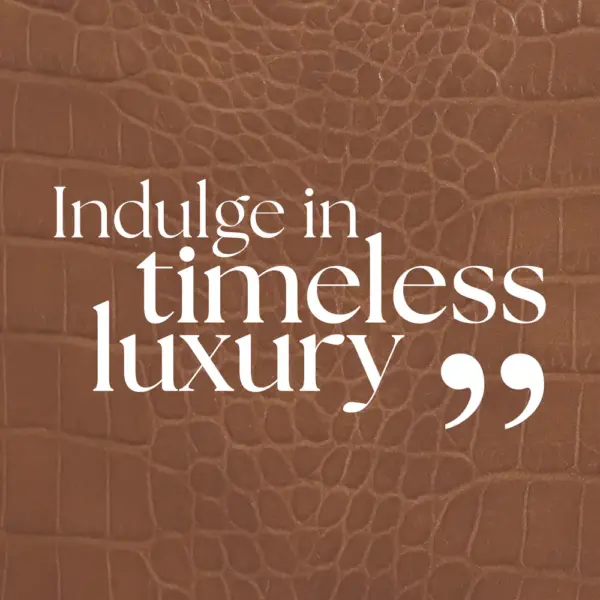Cognac Croc-Embossed Leather 3-Seater Sofa
