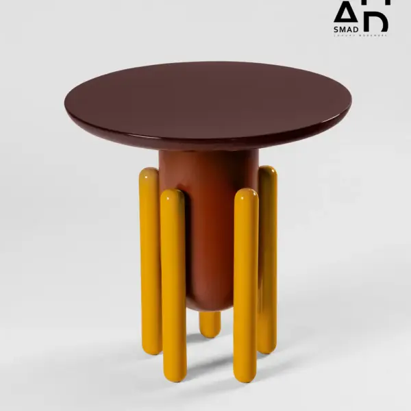 Orbit Pop Round Lacquer Side Table