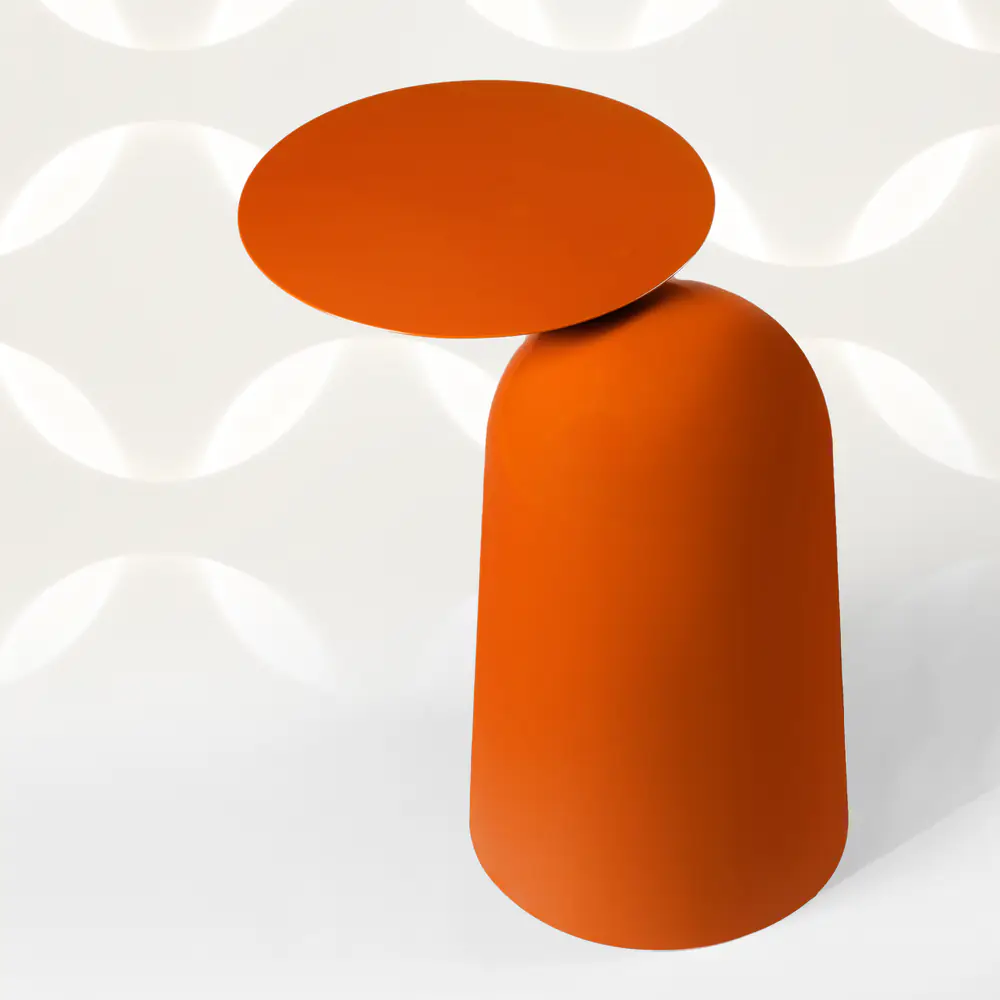 Orbit Cantilever Side Table – Terracotta