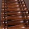 Walnut-Finish Turned-Spindle Wine Rack