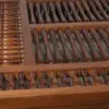 Walnut-Finish Turned-Spindle Wine Rack