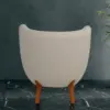 Cocoon Curved Bouclé Accent Chair – Oyster