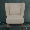 Cocoon Curved Bouclé Accent Chair – Oyster