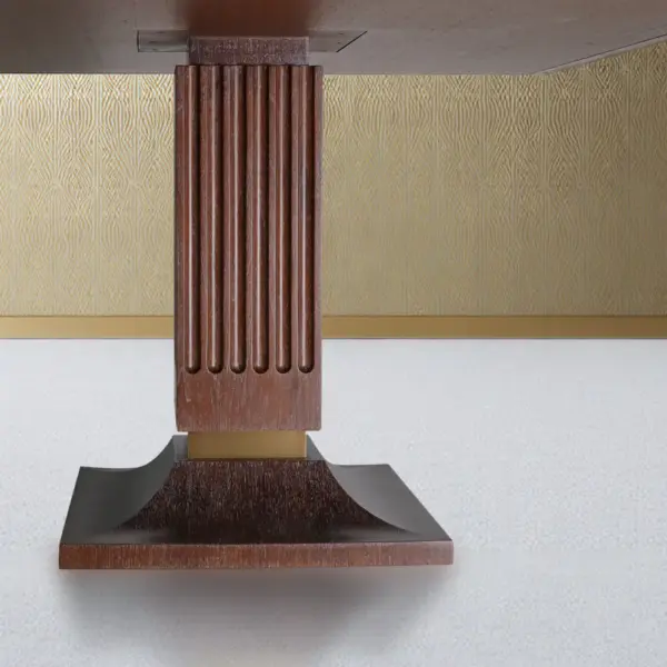 Linden Fluted Pedestal Dining Table