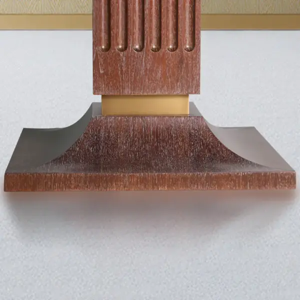 Linden Fluted Pedestal Dining Table