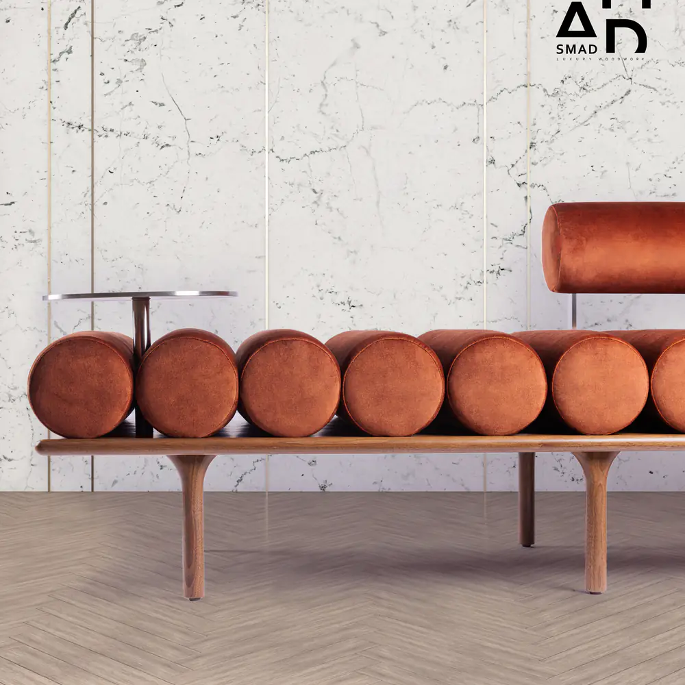 Aero Bolster Daybed Sofa with Integrated Side Table