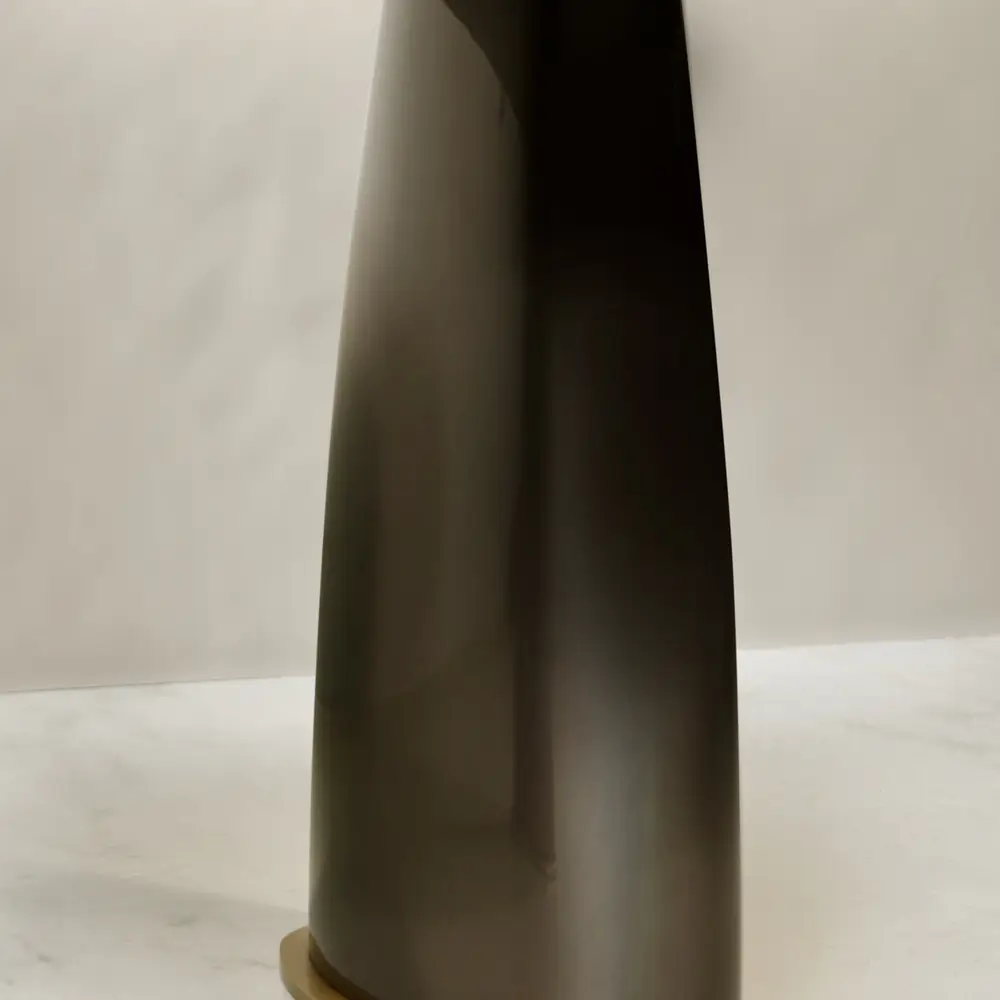 Vanta Tapered Bronze Pedestal Side Table