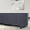 Midnight Fluted Door Sideboard Cabinet