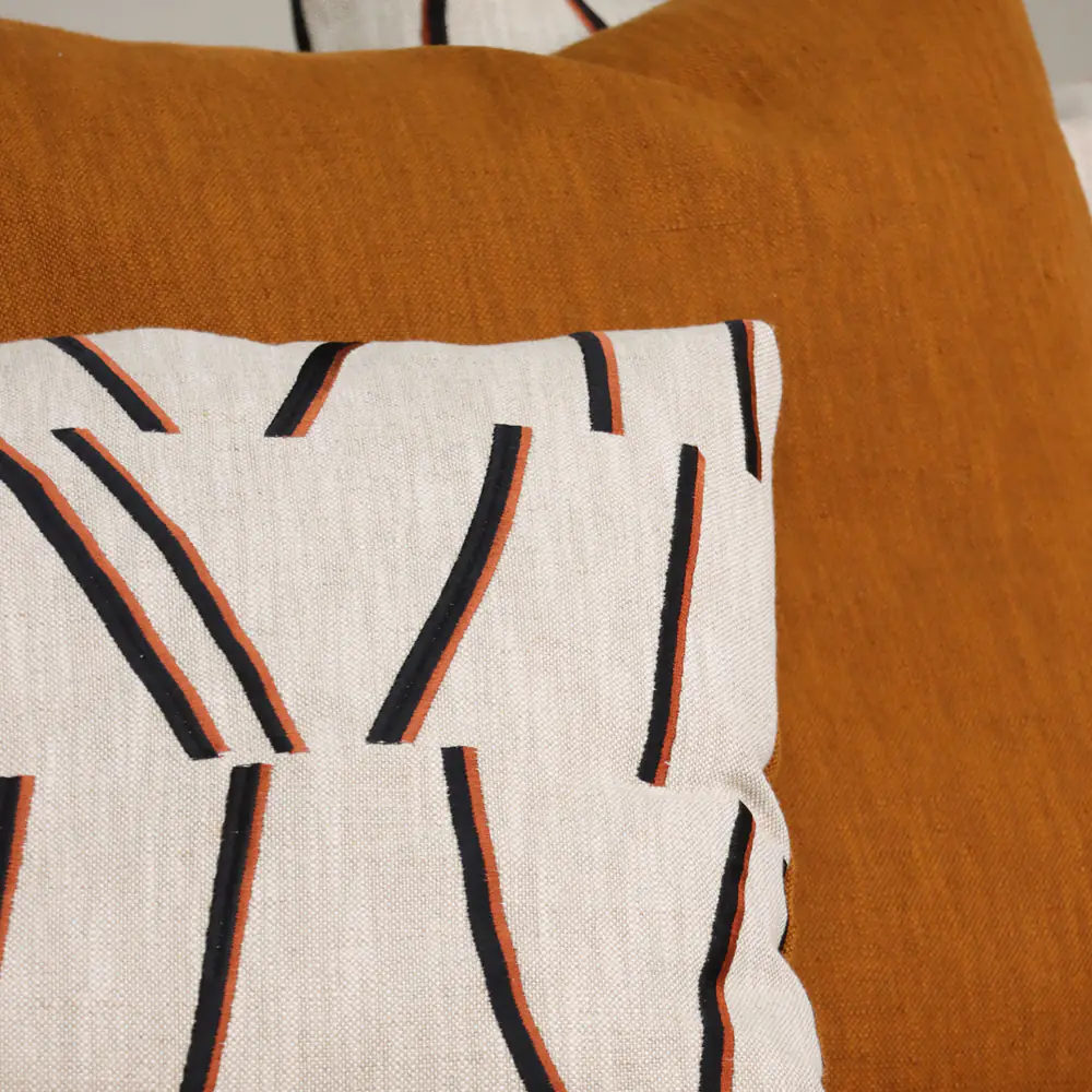 Linea Extra‑Long Low‑Profile Sofa with Contrast Piping
