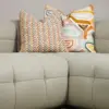 Aster Block-Tuft L-Sectional Sofa – Sand Beige