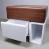Shift Modular Side Table – Walnut & White