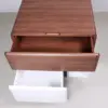 Shift Modular Side Table – Walnut & White