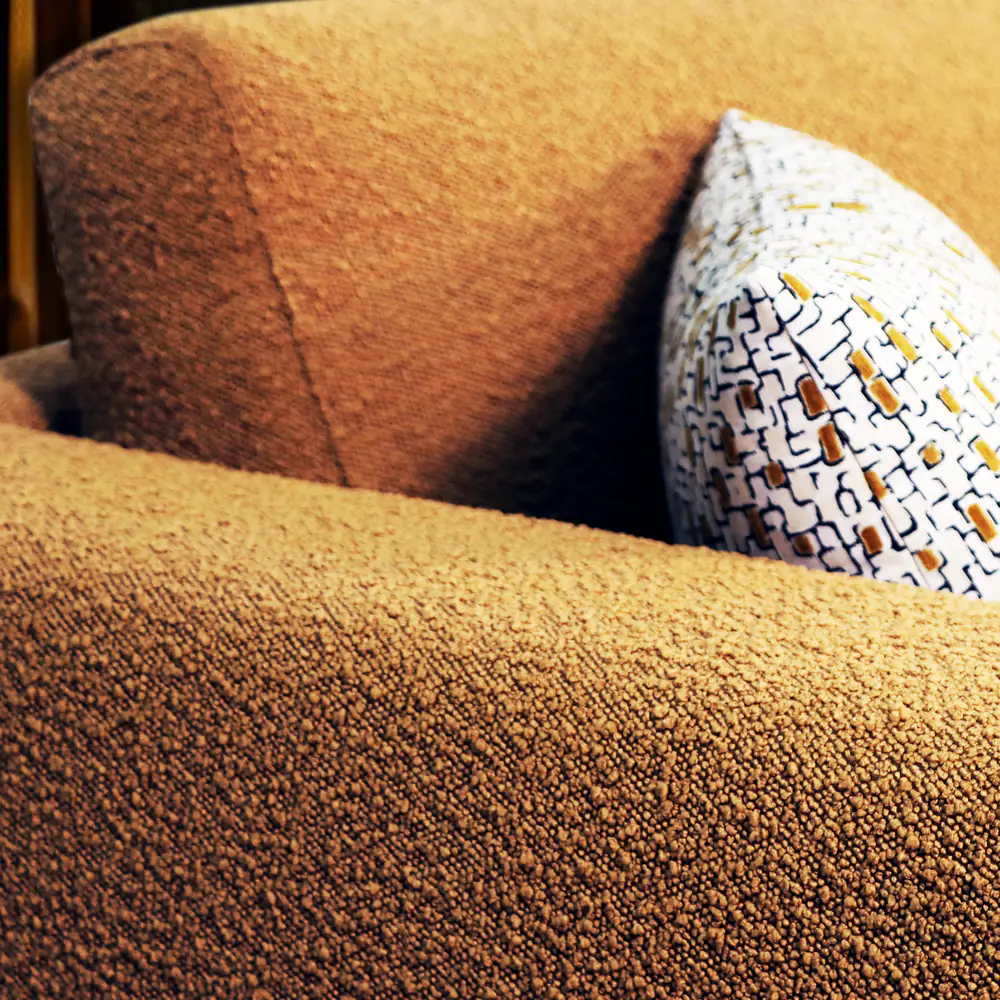 Solaro Grid Modular Sofa in Burnt Orange