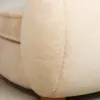 Cream Bouclé Rounded-Arm Sofa