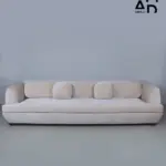 Serene Curve 3-Seater Sofa in Cream