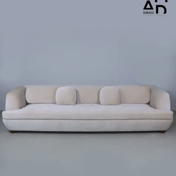 Serene Curve 3-Seater Sofa in Cream