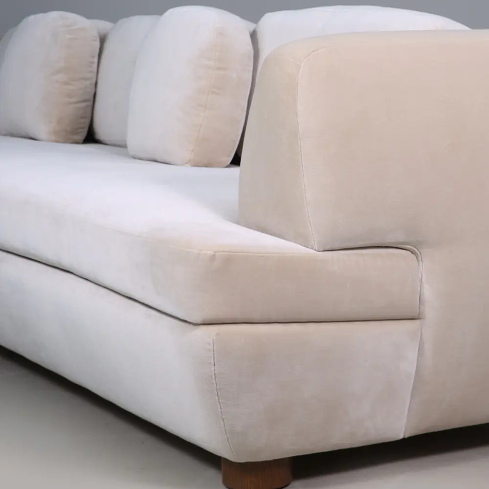 Serene Curve 3-Seater Sofa in Cream