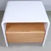 Luna White U-Frame Sideboard with Oak Drawer