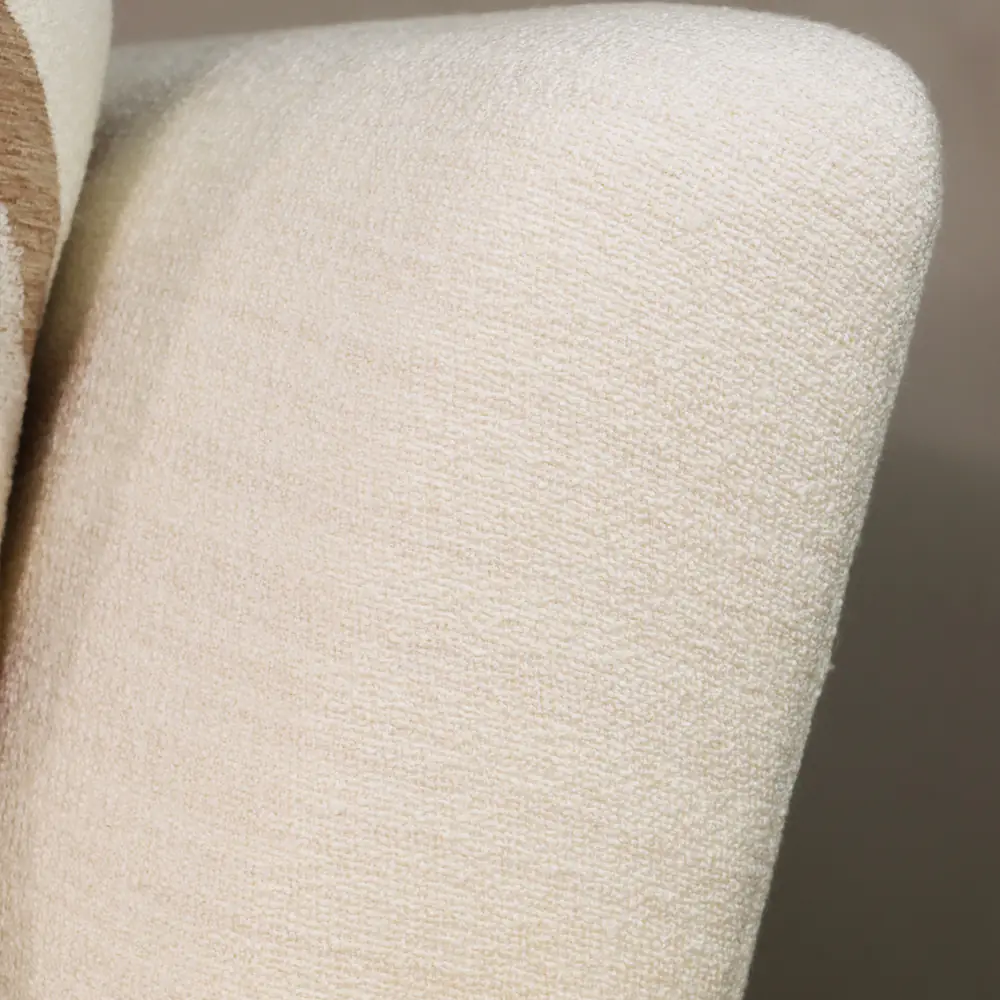 Nimbus Curved Bouclé Sofa – Ivory