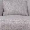 Arlo Curved-Back Upholstered Accent Chair - Light Grey