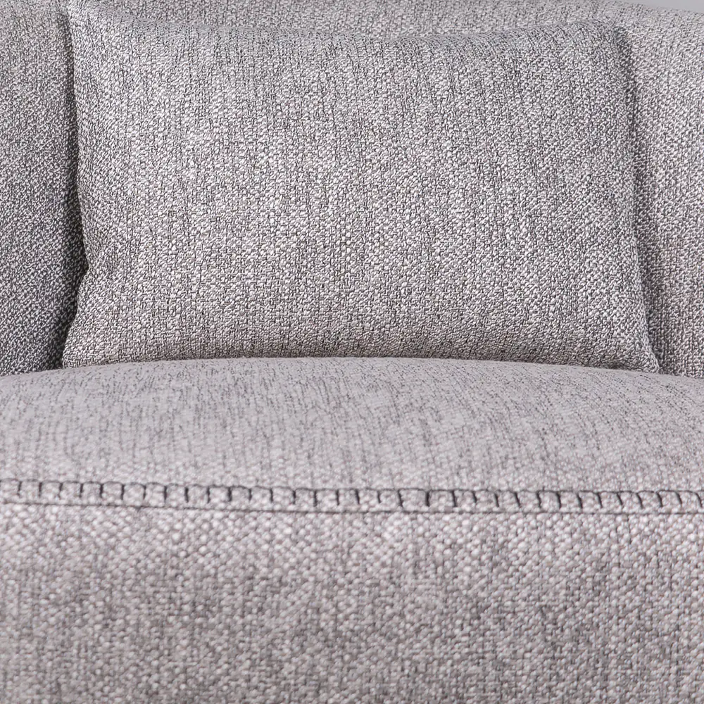 Arlo Curved-Back Upholstered Accent Chair - Light Grey