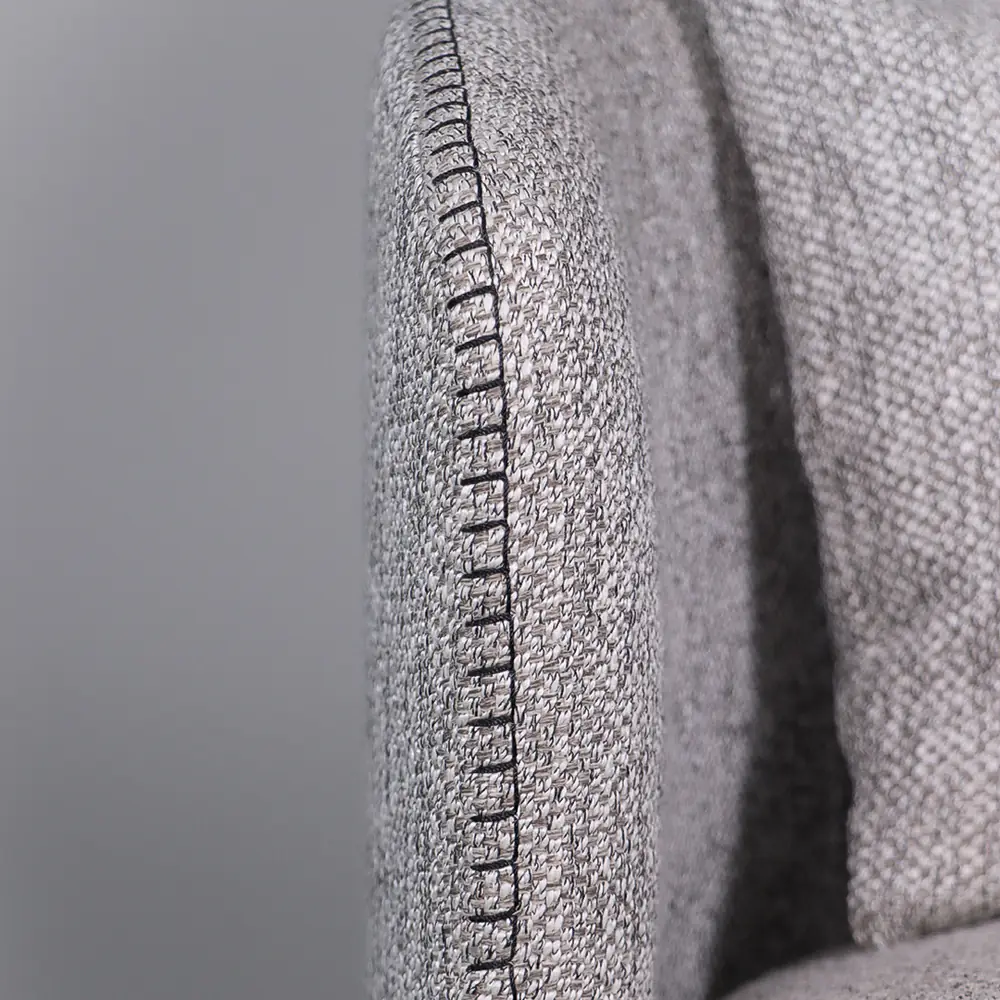 Arlo Curved-Back Upholstered Accent Chair - Light Grey