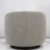 Pebble Bouclé Barrel Swivel Accent Chair