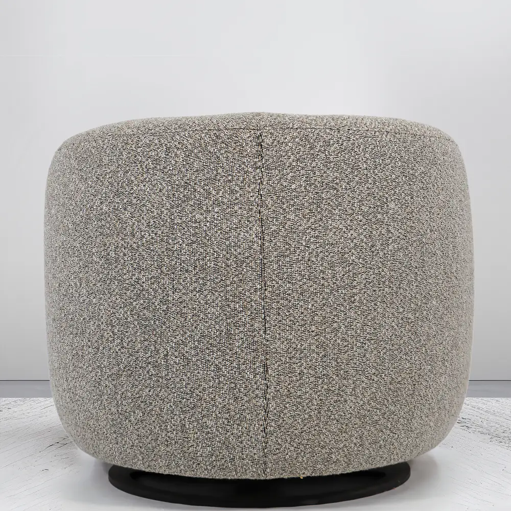 Pebble Bouclé Barrel Swivel Accent Chair