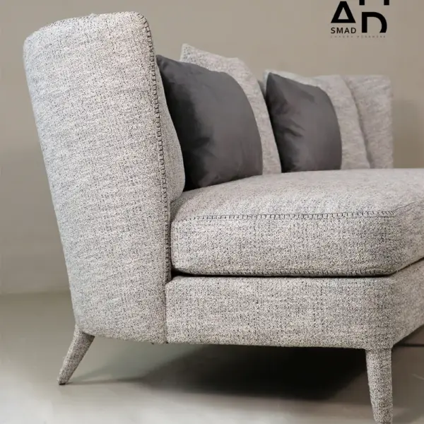 Arlo Shelter-Arm Sofa in Heathered Gray